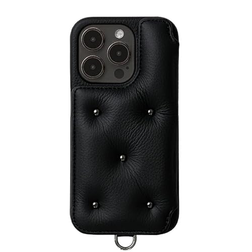 デミュウDEMIU スマホケース 手帳型ブラック マルチ専用ストラップ付き本革 Amazon.co.jp: 【 DEMIU デミュウ 】 〔 iPhone14Pro対応